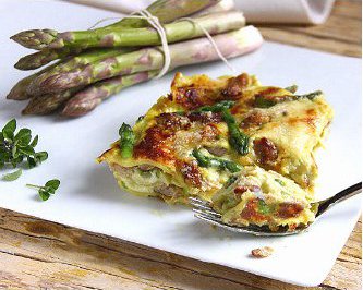 Lasagne with Asparagus and Rigatino
