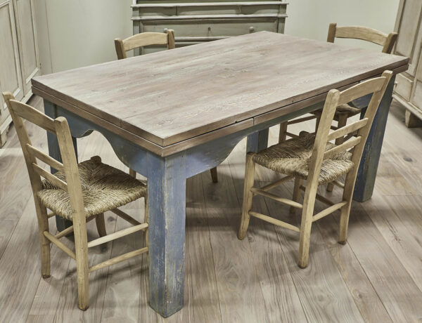 Rustic table made of antique wood